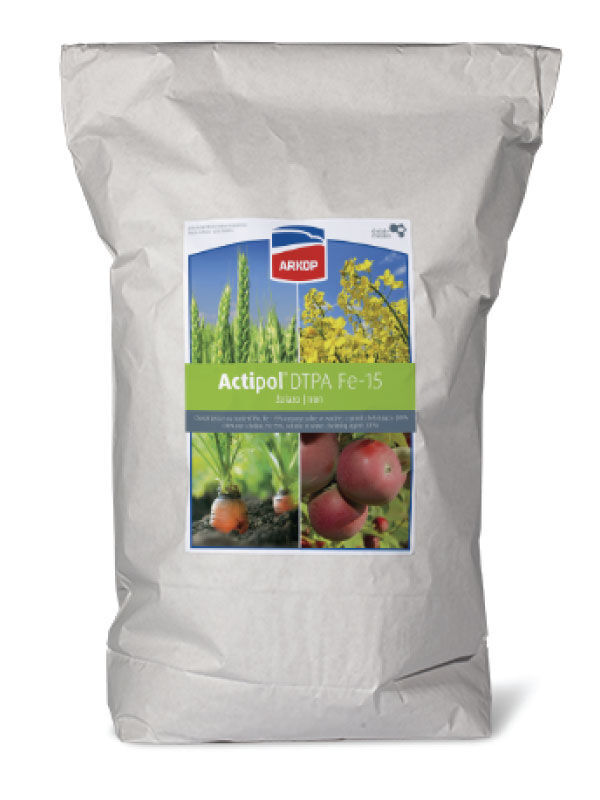 new ACTIPOL D-Fe 15 Chelat Żelaza DTPA 25kg plant growth promoter