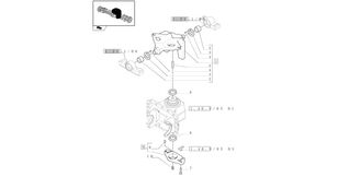 Wspornik 87653143 fasteners for New Holland T6010  wheel tractor