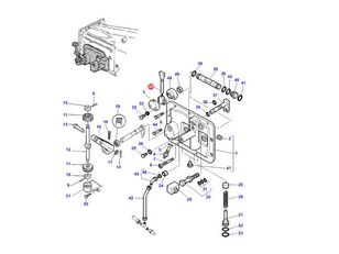 potentiomètre trappe inverseur électrohydraulique  3714252M2 other electrics spare part for Massey Ferguson 6120 6130 6140 6150  wheel tractor