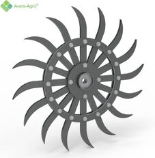 Rotary  harrow wheel with interchangeable teeth other operating parts for harrow