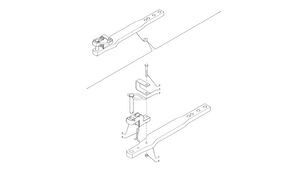 Belka zaczep wychyln 84229799 other spare body part for New Holland T6090 T6070 wheel tractor