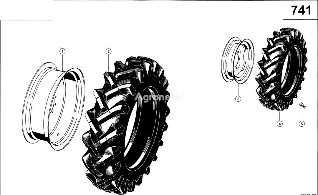 Claas Lexion 600 OPONA BEZ DĘTKI  0007845840 (Ogumienie) tractor tire
